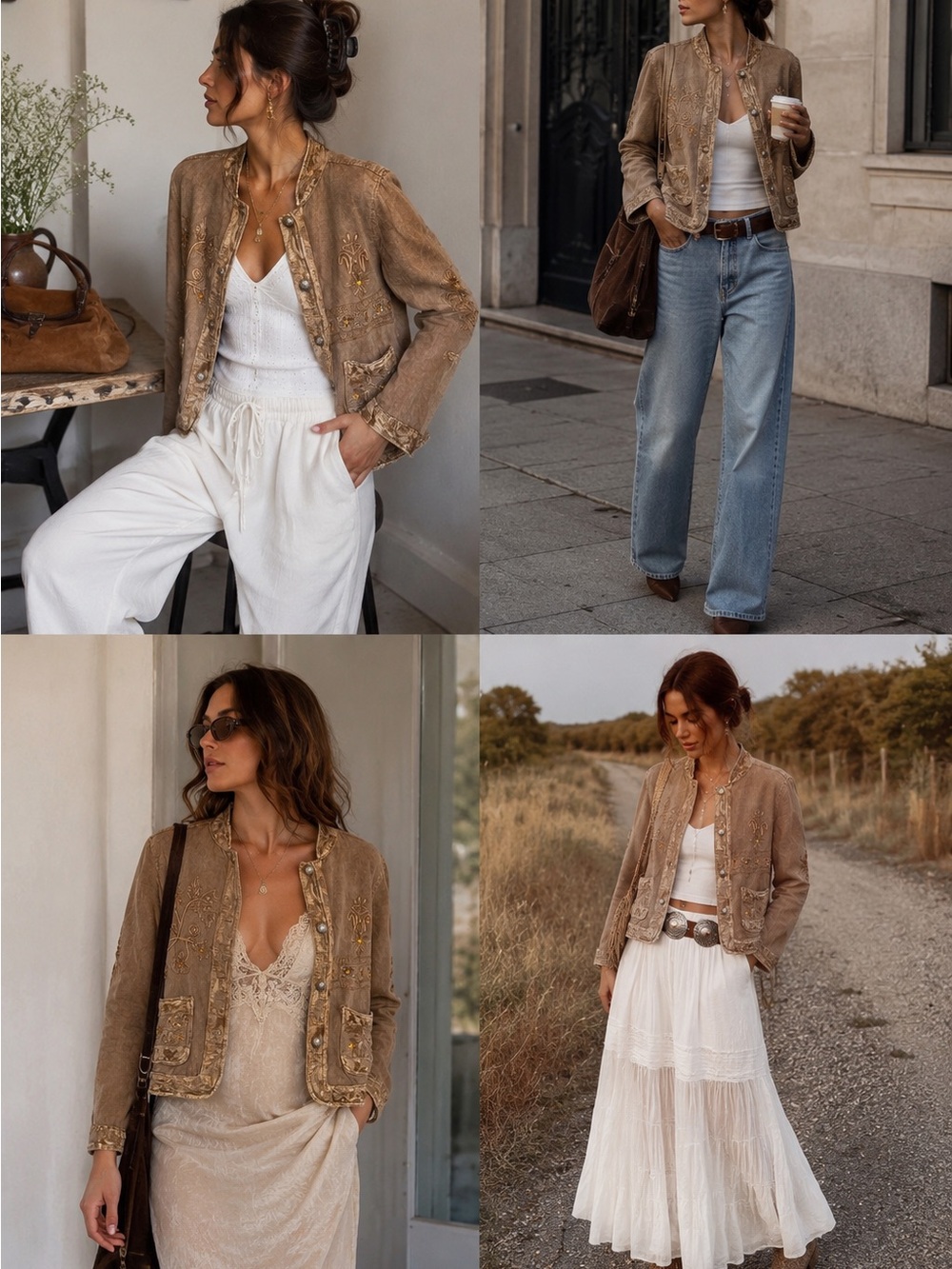 Vintage Flashback 100% Cotton Embroidered Beaded Jacket Made in India